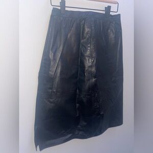 Black Leather Skirt